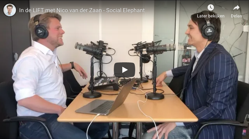 Nieuwe Podcast aflevering in de Lift met Social Elephant