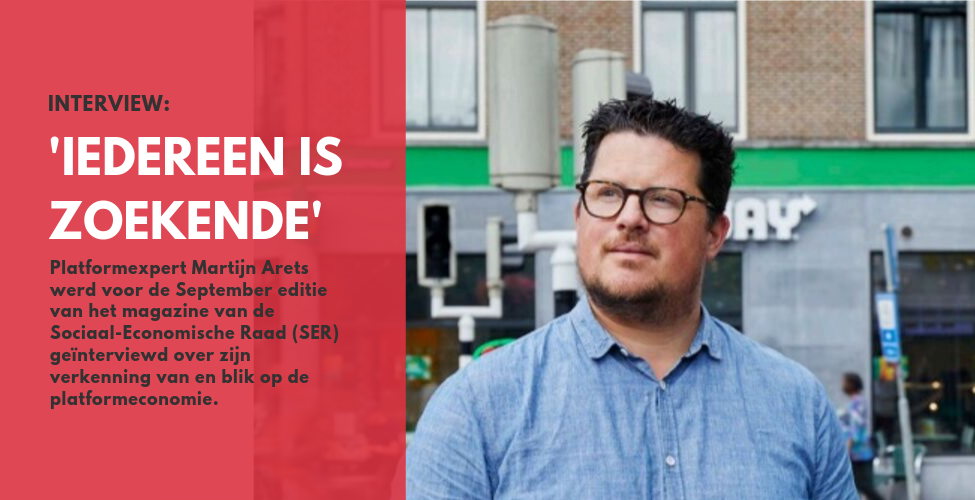 Huurder Martijn Arets deelt visie over platformeconomie met SER.